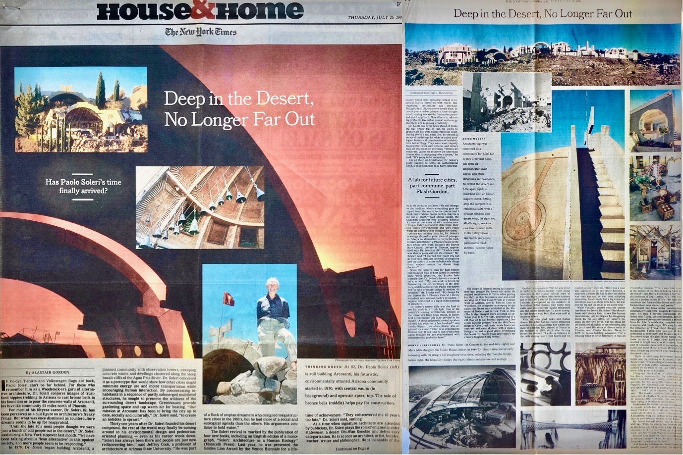 Deep in the Desert (Soleri), NYT